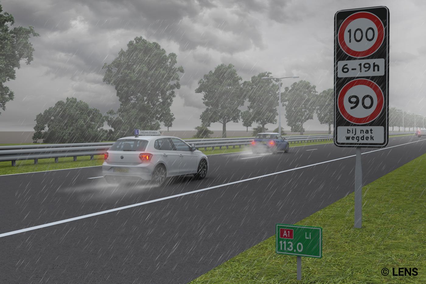 Hoe snel mag je hier rijden?